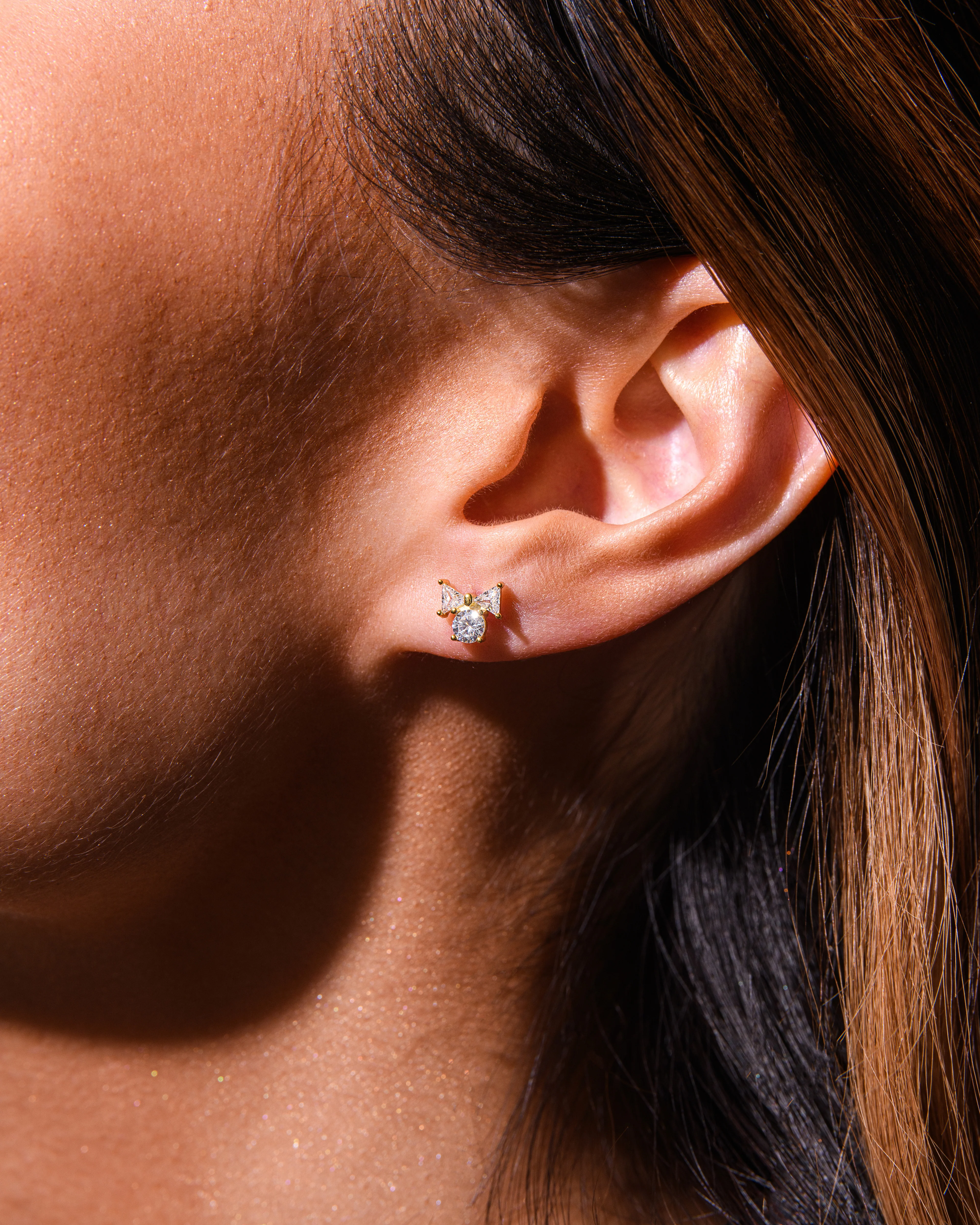 Affinity Stud Earring in Silver - Image 3