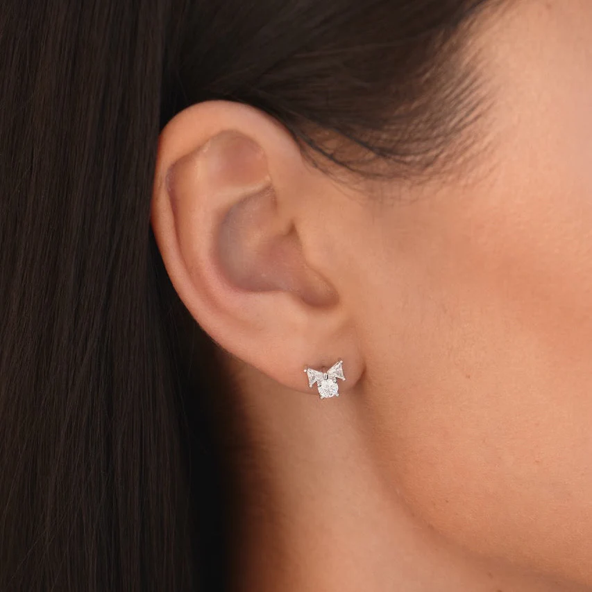 Affinity Stud Earring in Silver - Image 5