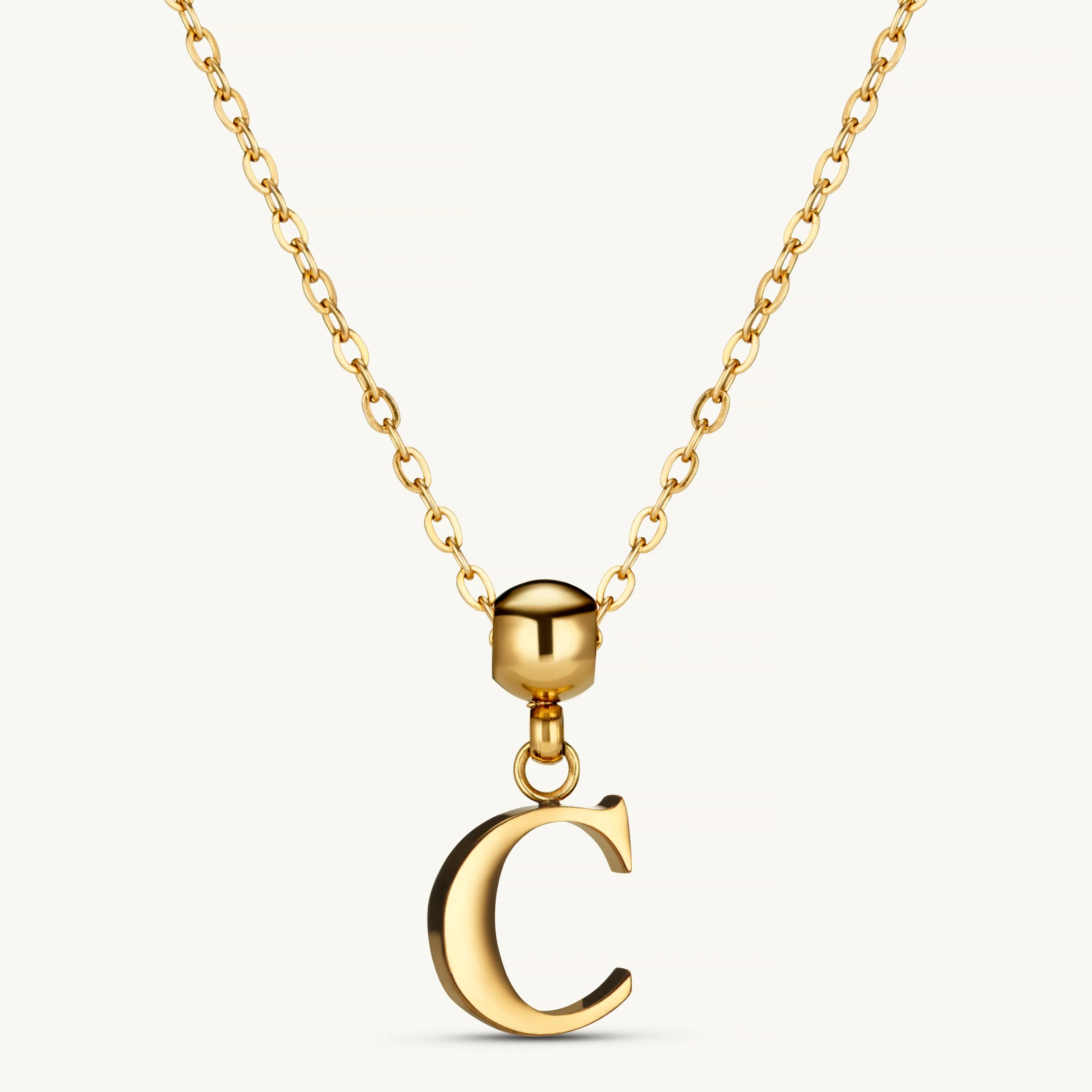 C Classic Initial Charm Gold - Image 3
