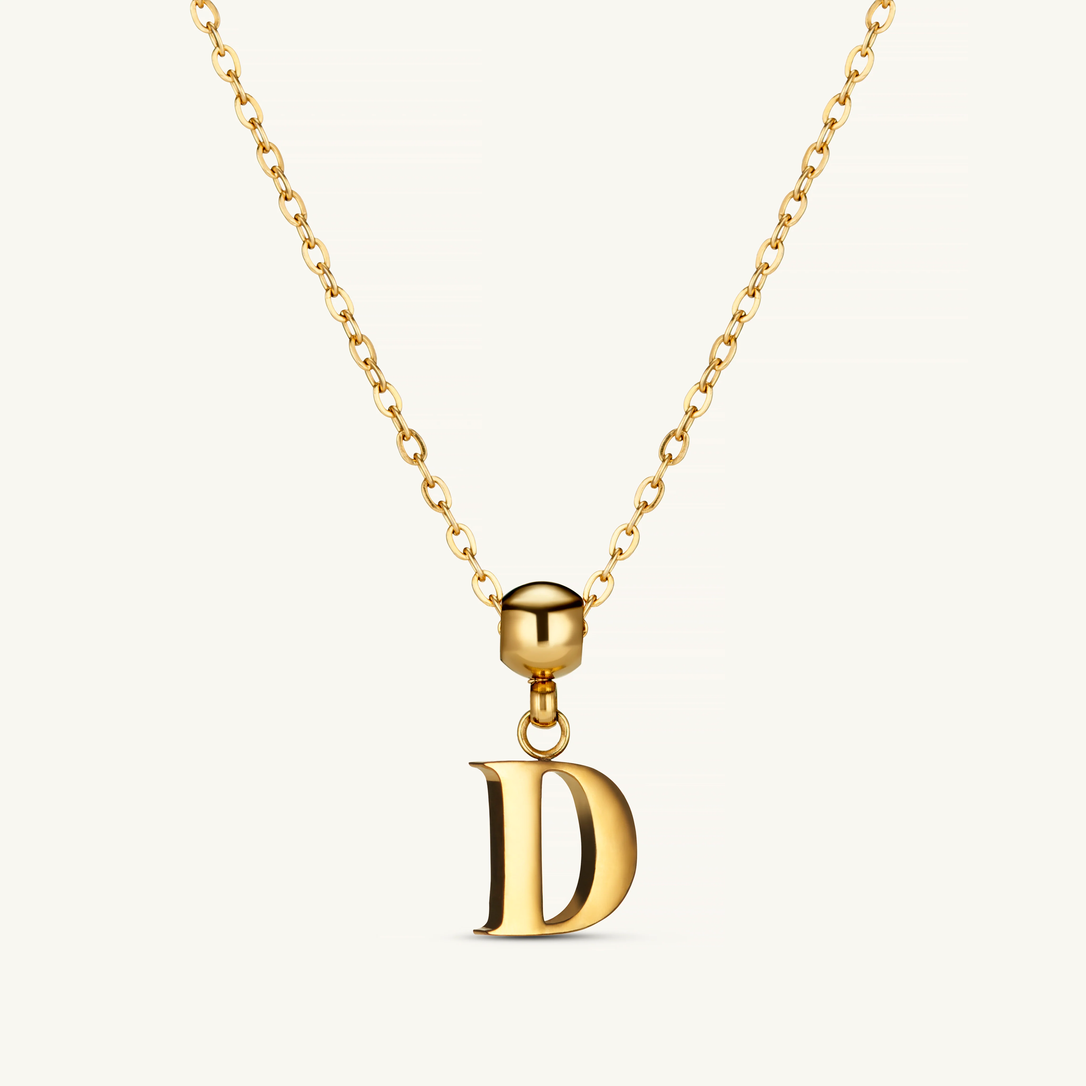 D Classic Initial Charm Gold - Image 3