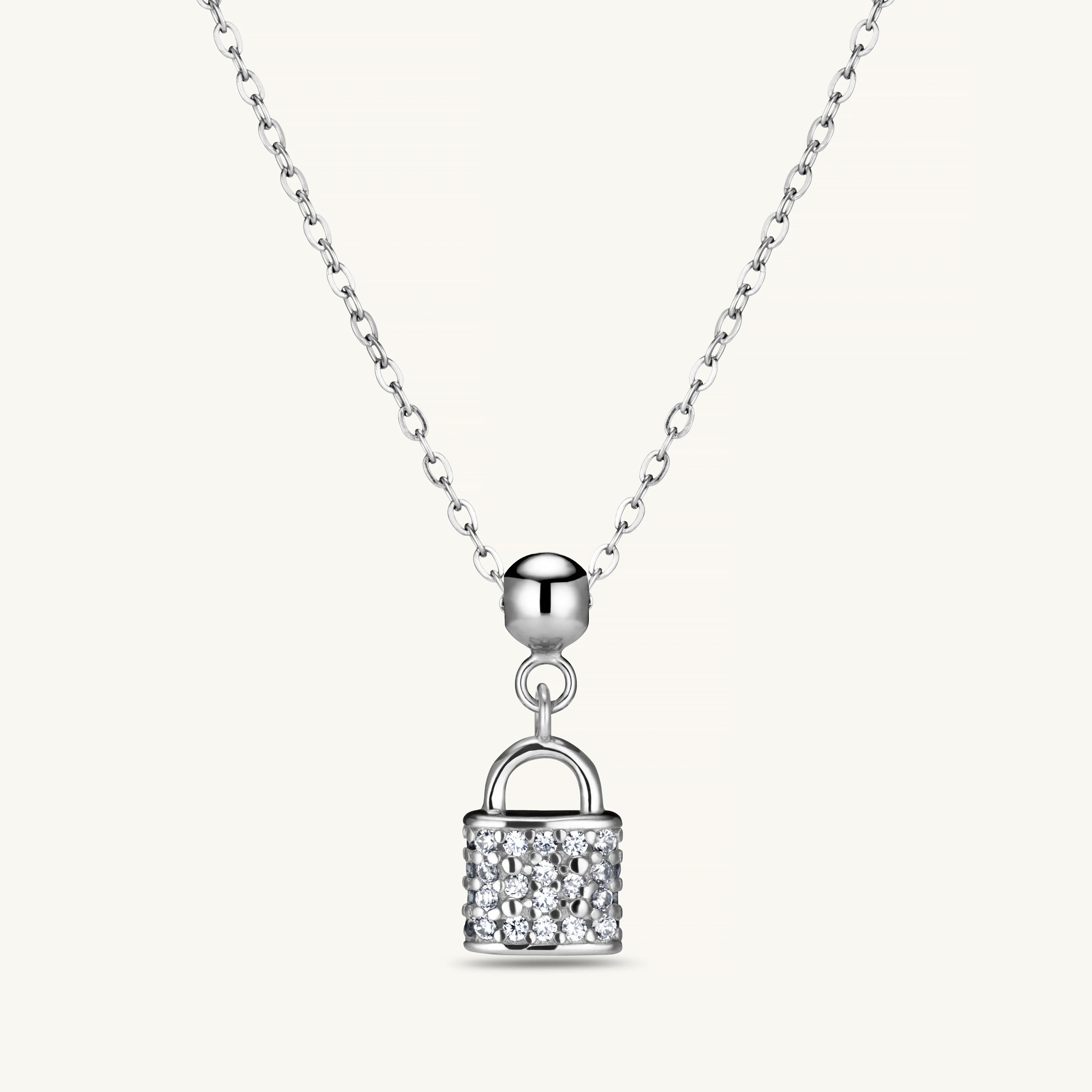 Lock Charm Silver - Image 3