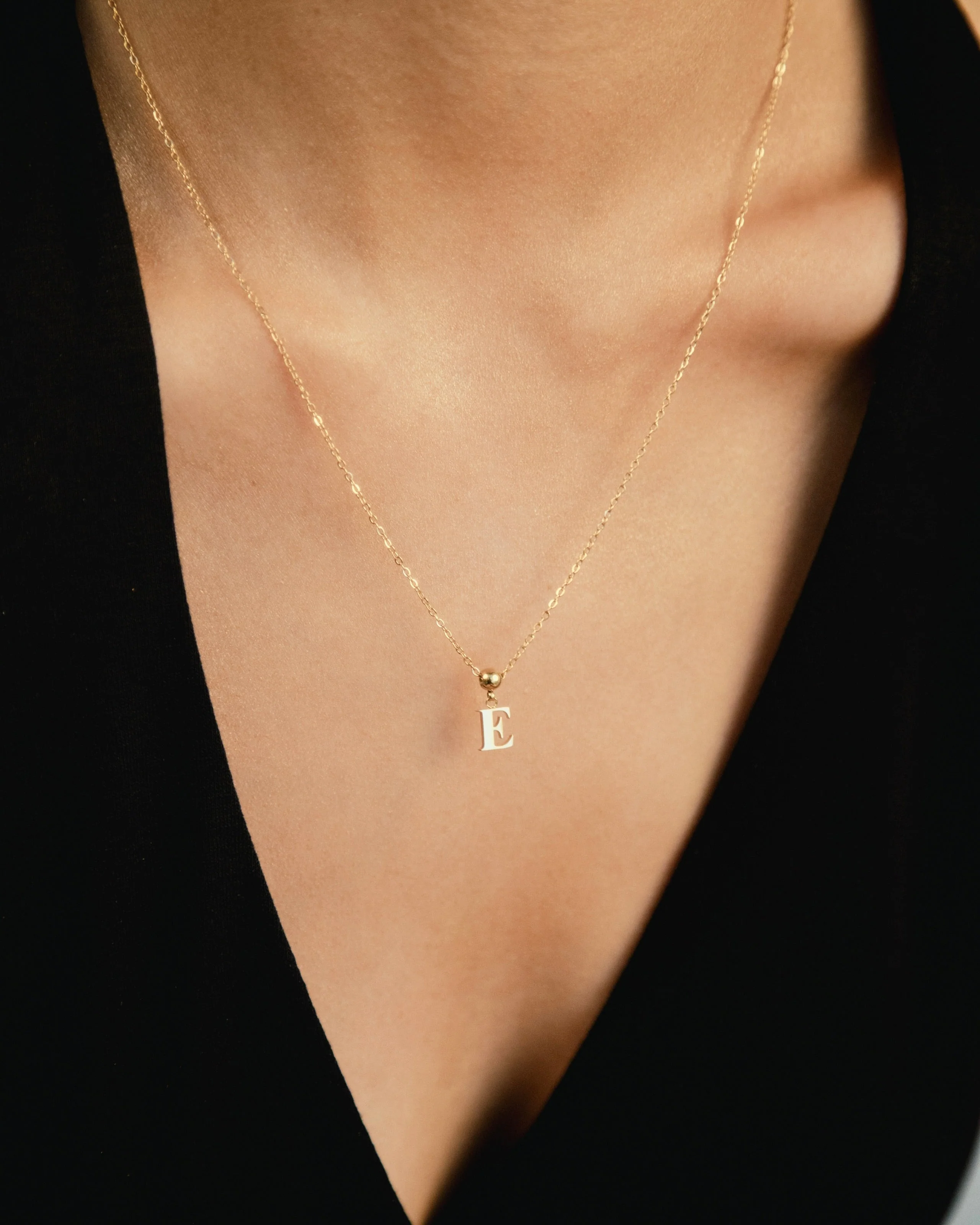 E Classic Initial Charm Gold - Image 6