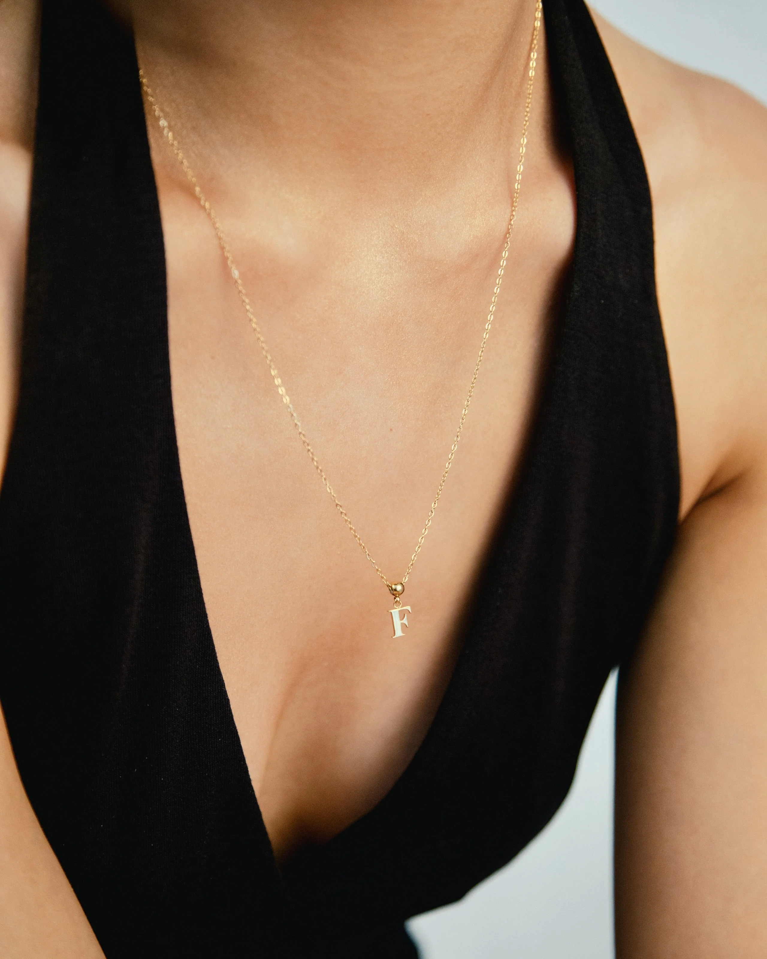 F Classic Initial Charm Gold - Image 2