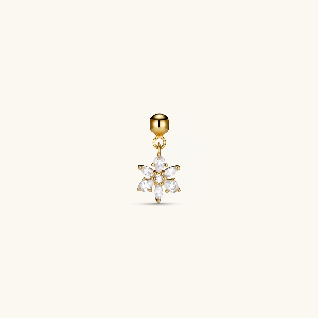 Flora Charm Gold