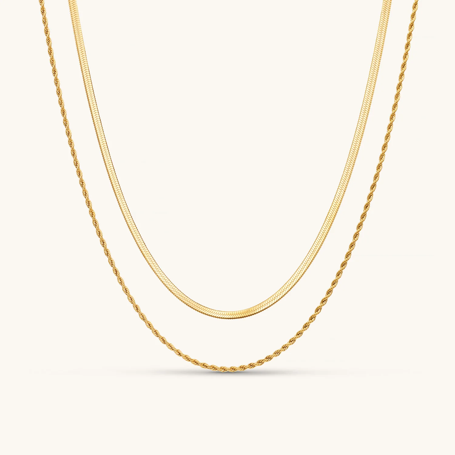 Layered Luxe Necklace Gold