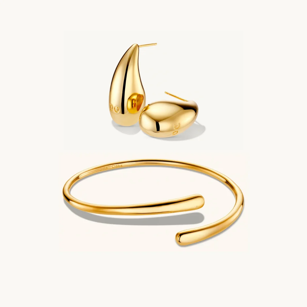 Lisa's Dome Matching Set Large in Gold
