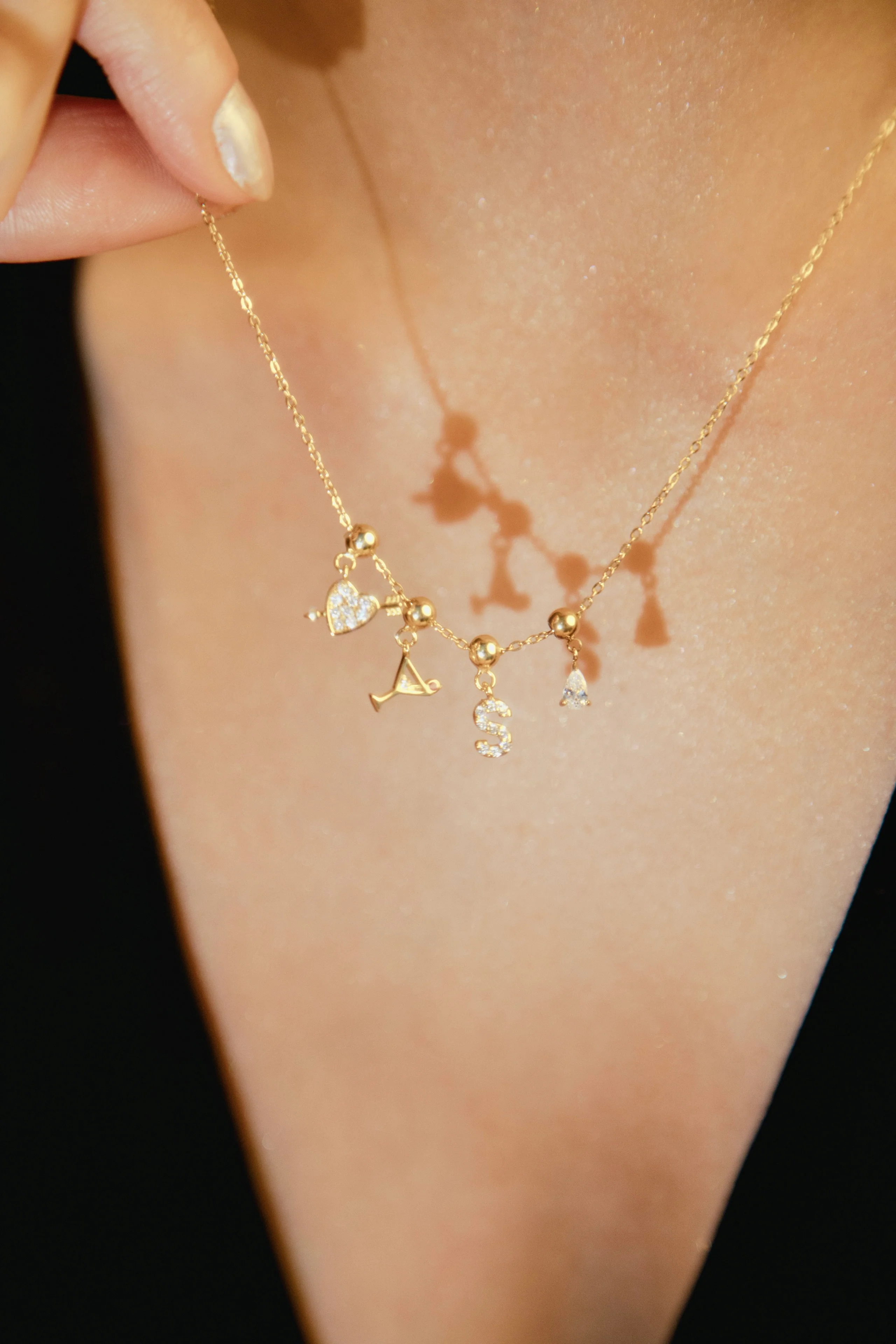 Heart & Arrow Charm Gold - Image 2