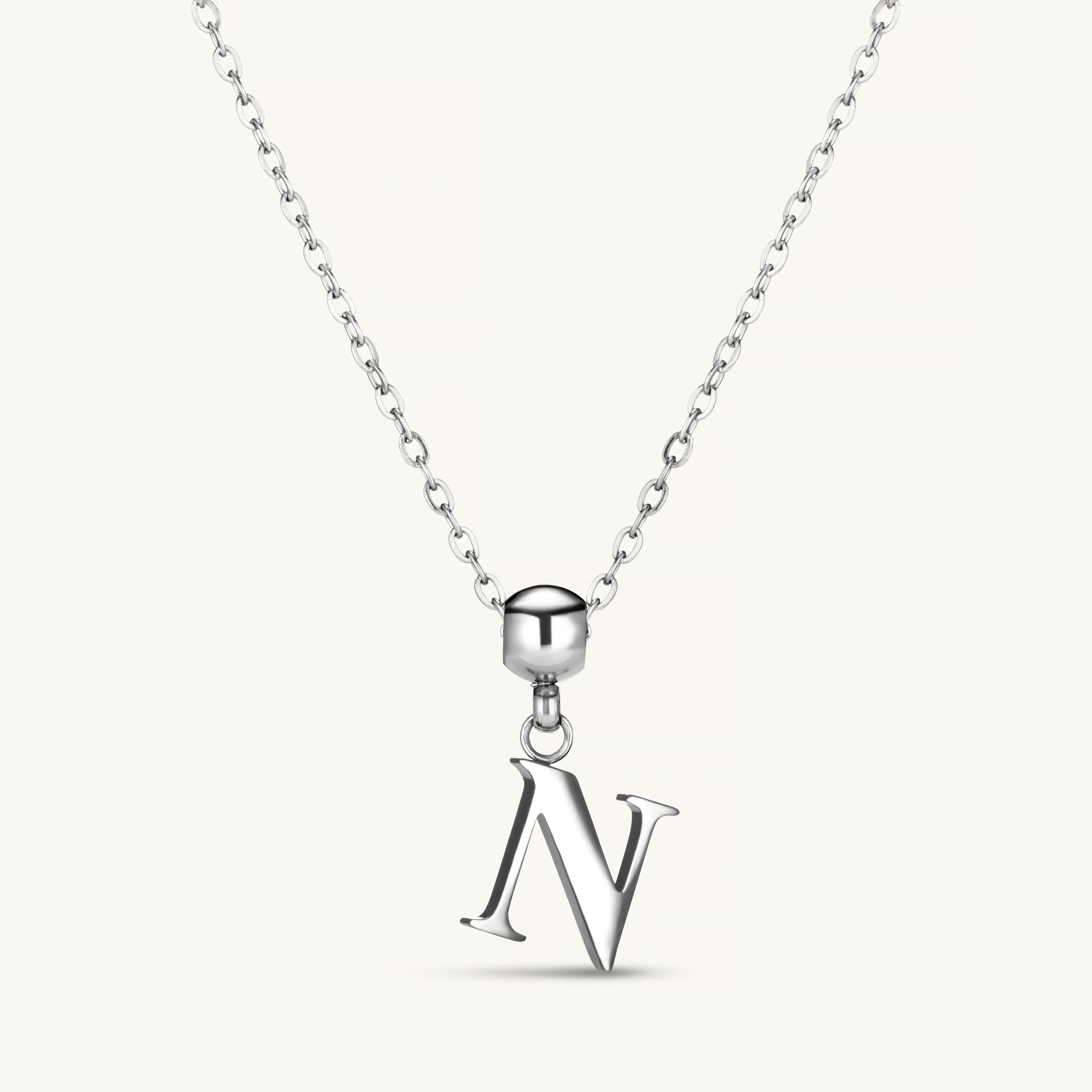 N Classic Initial Charm Silver - Image 5