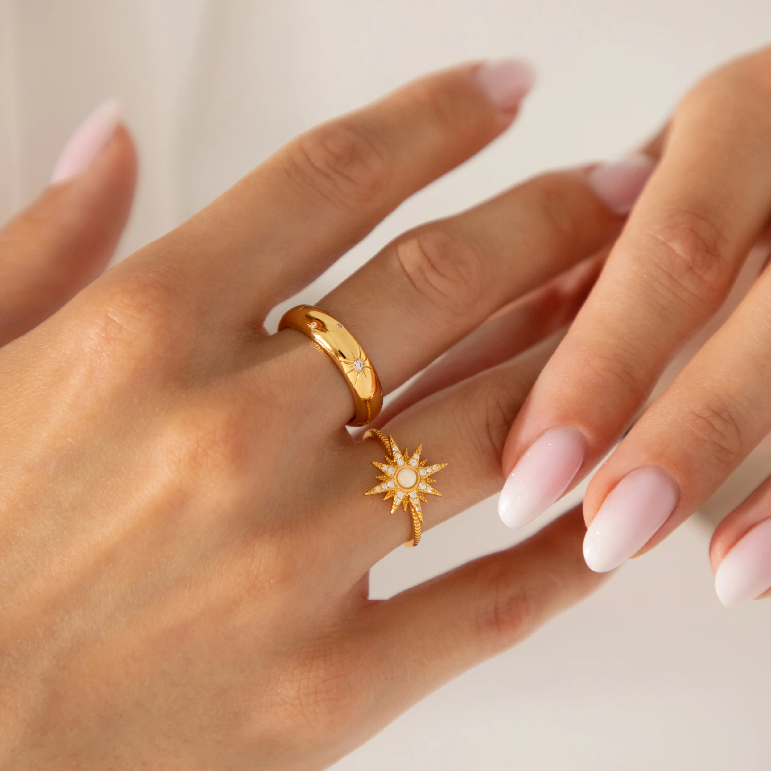 North Star Ring in Gold - Image 3