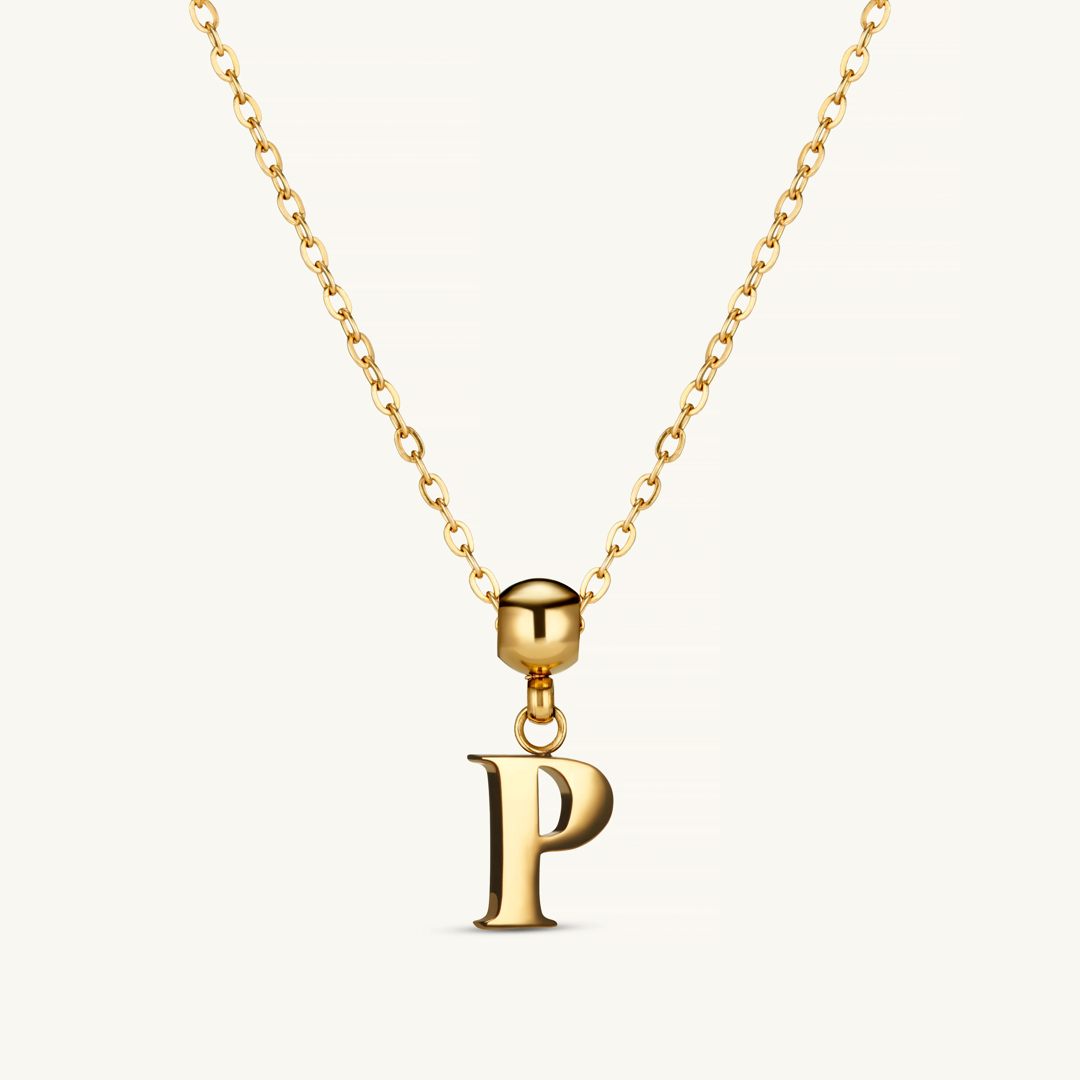 P Classic Initial Charm Gold - Image 3