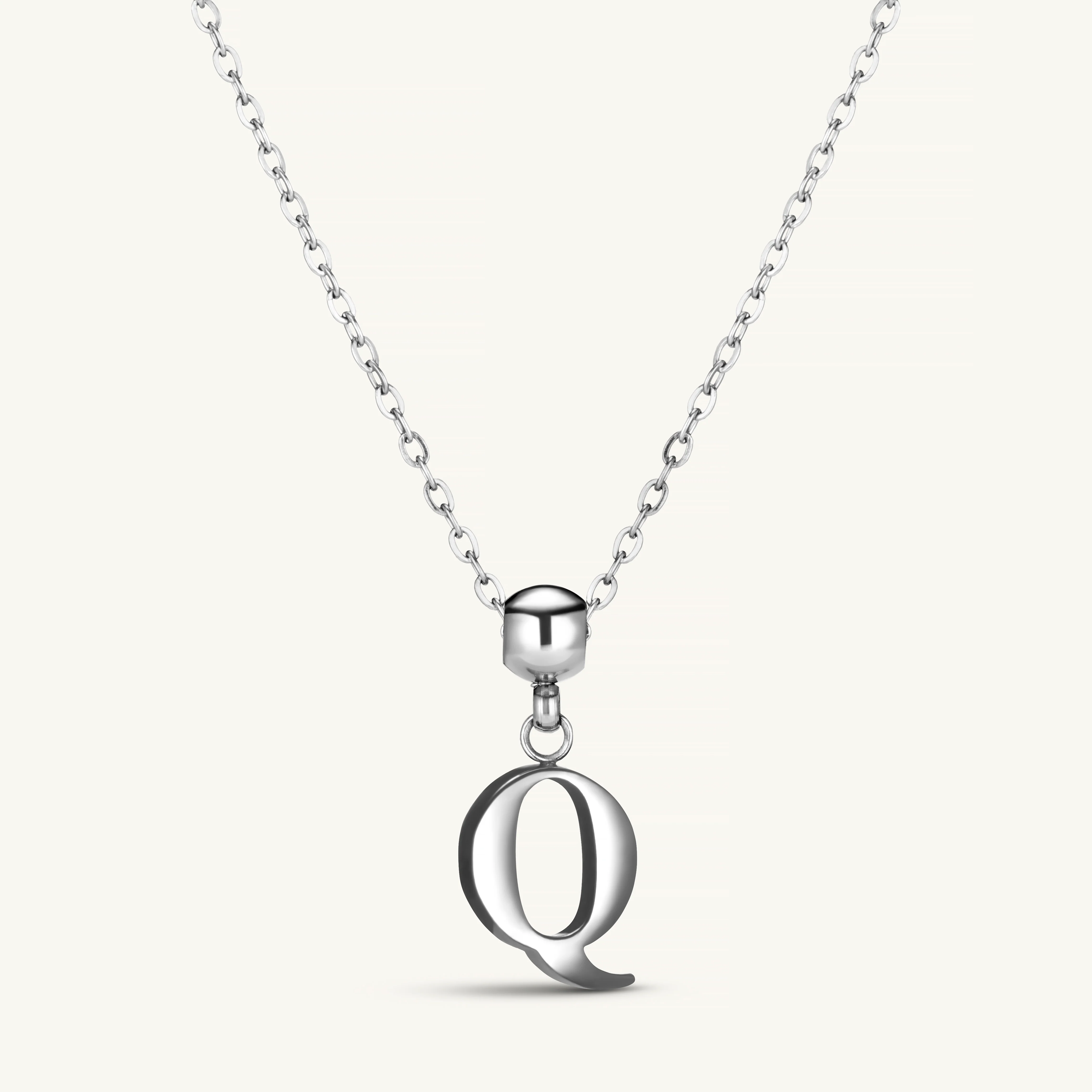 Q Classic Initial Charm Silver - Image 3