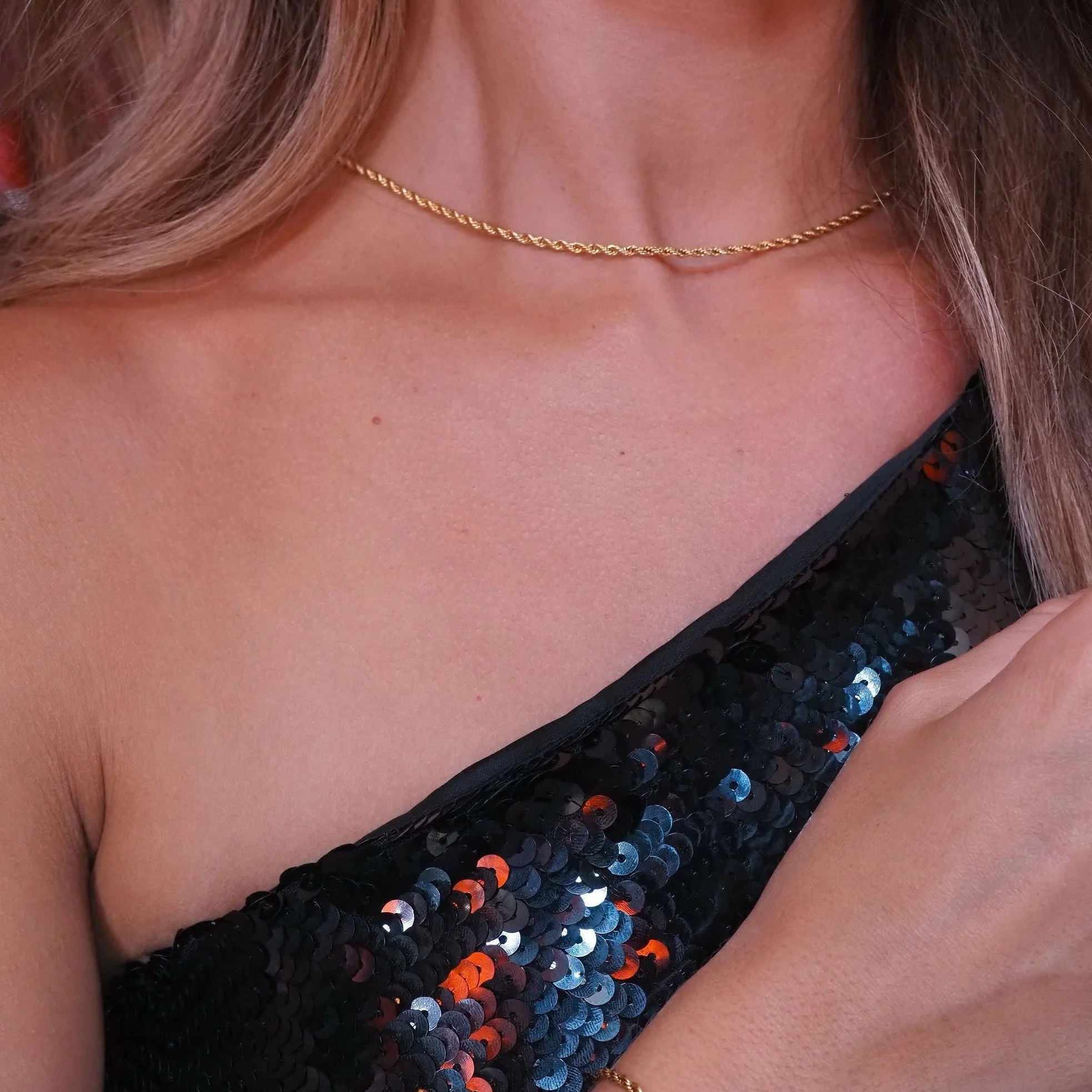 Rope Necklace In Silver - Image 4