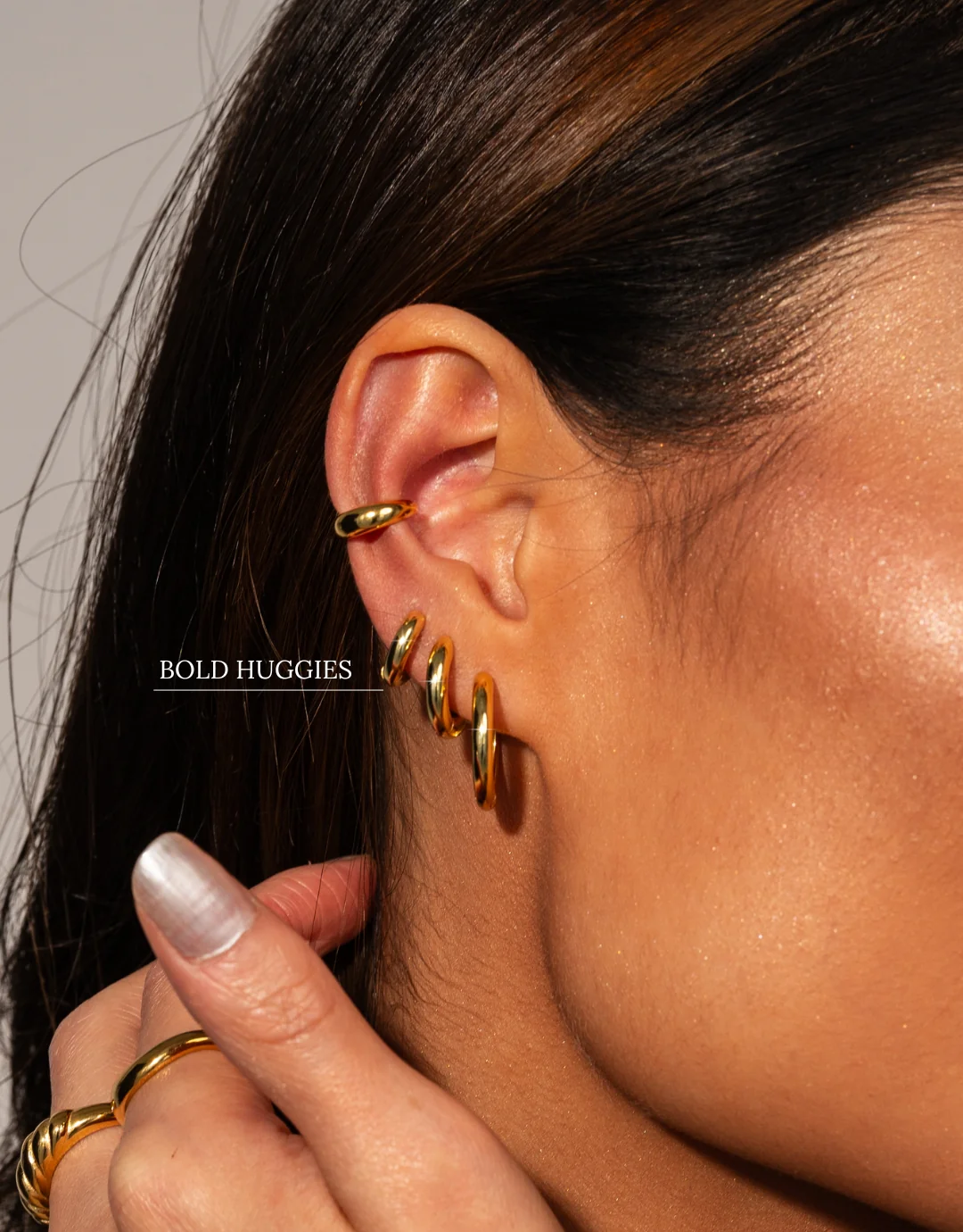 Bold Huggies in Gold - Image 5