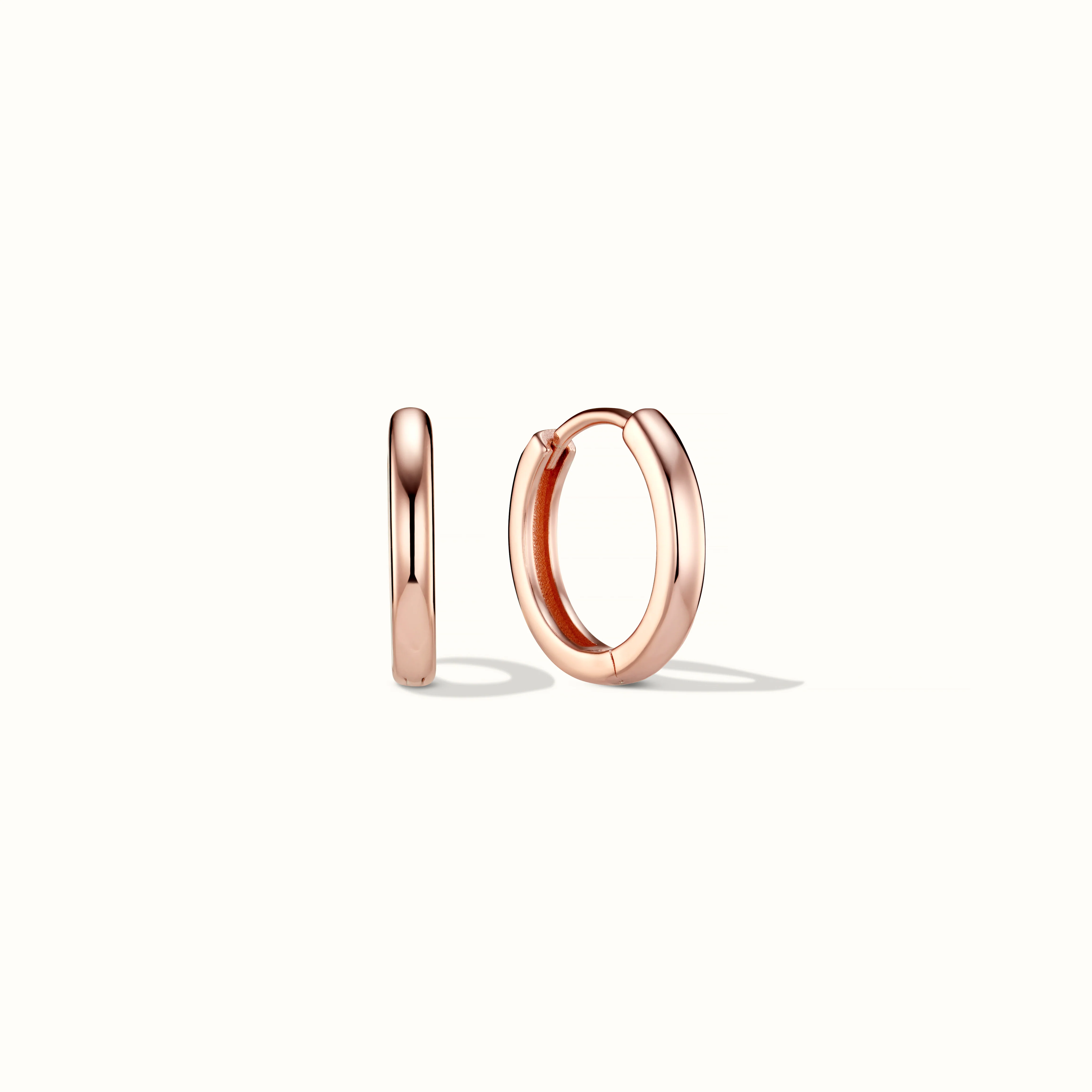 Small Hoops in Rose Gold