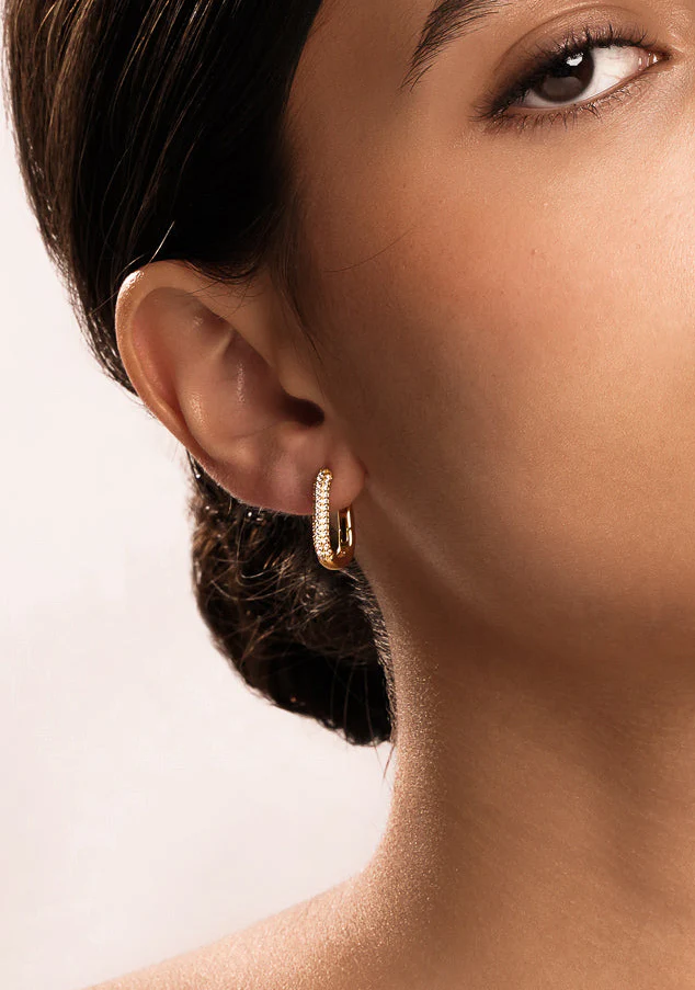 Symmetrical Hoops in Gold - Image 7