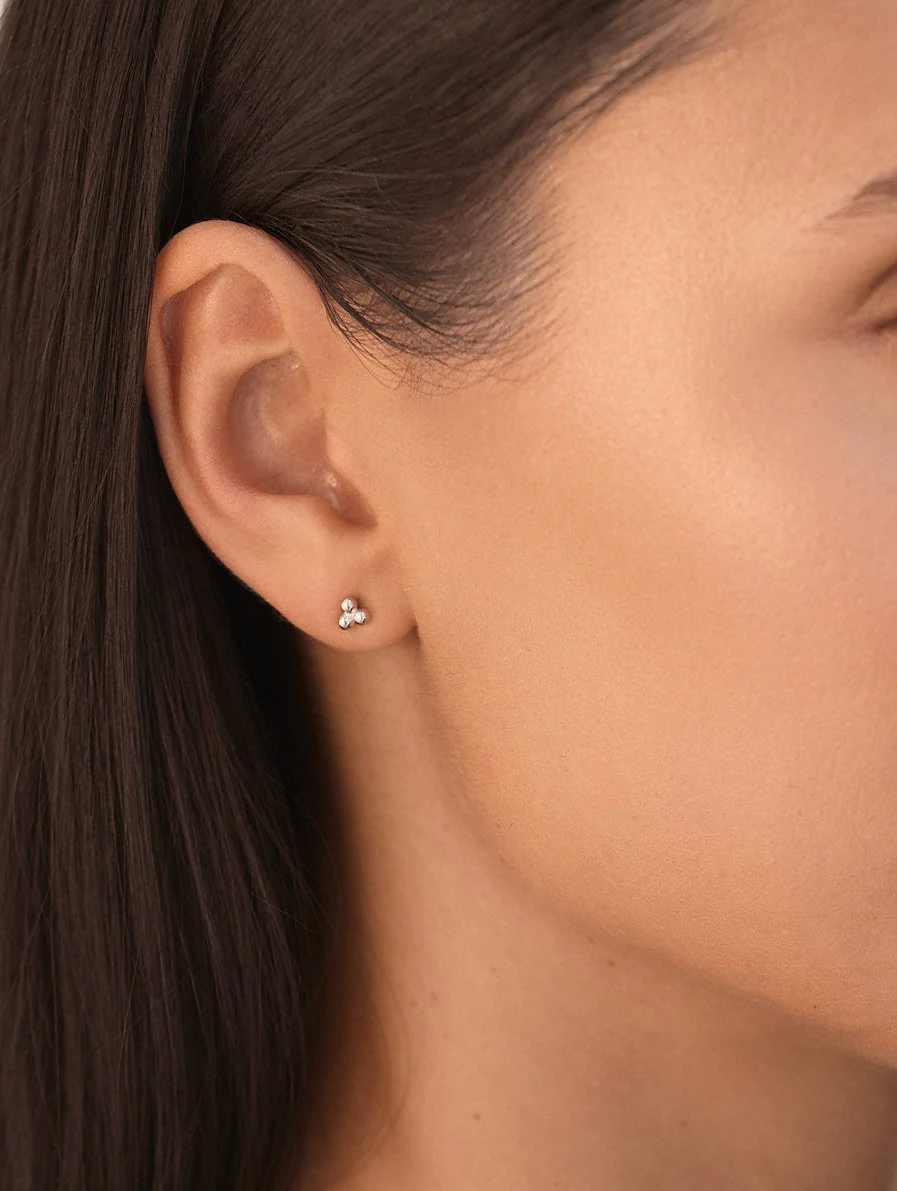 Trinity Sphere Studs Silver - Image 5